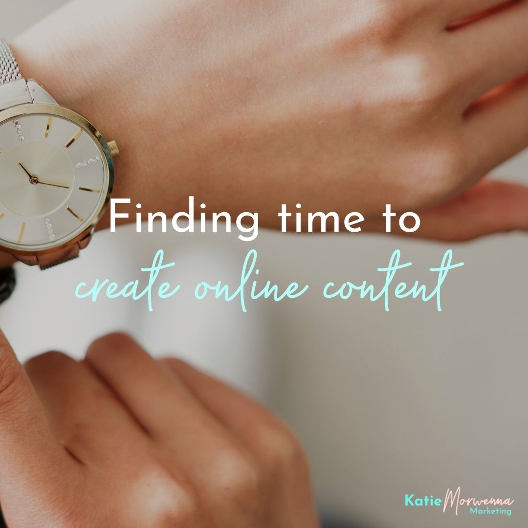 Finding time to create online content