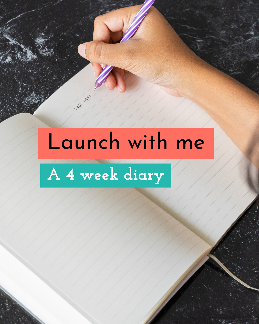 Launch with me: a 4 week launch diary